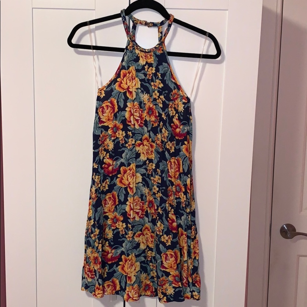 Summer Floral Dress Halter
